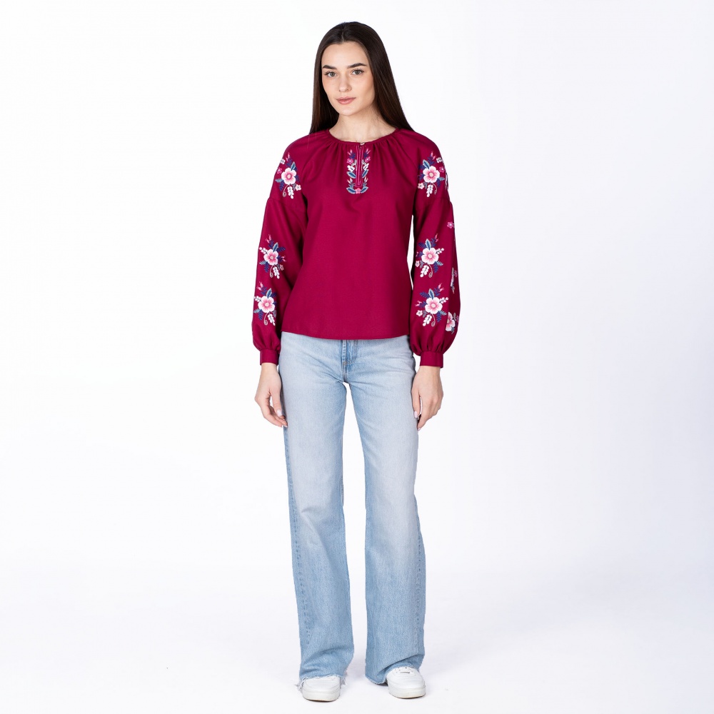 Вишиванка Едельвіка р. S бордовий 377-24/00