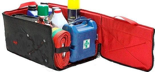 Ящик органайзер складаний для автомобіля Фолдін ТрендБай 1063 сірий із червоним