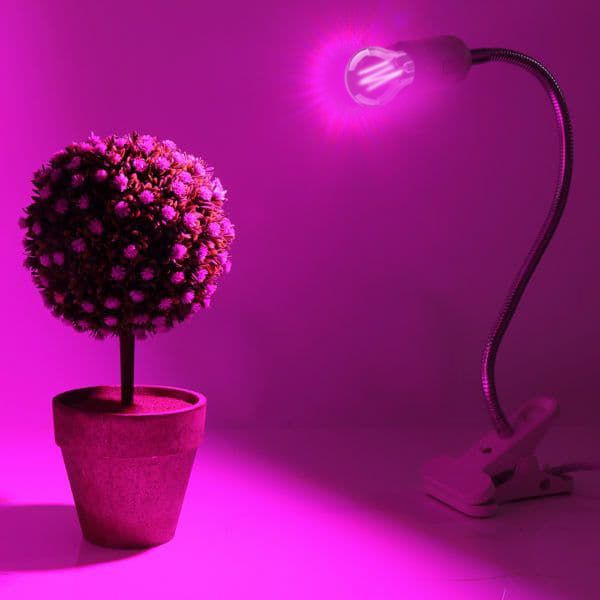 Лампа светодиодная для роста растений LightMaster LB-661 8 Вт E27 160 В прозрачная 