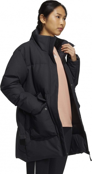 Пуховик Adidas W BELT DWN JKT H23066 р.44 чорний