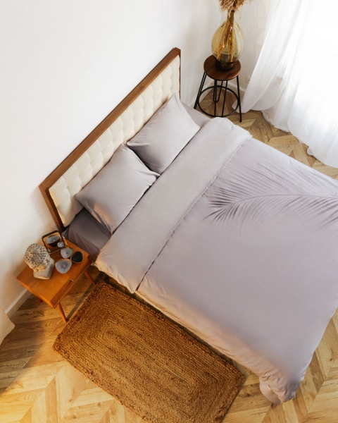 Комплект постельного белья by Andre TAN Утро на Мальдивах евро серо-голубой SoundSleep 