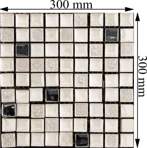 Плитка Cifre Tracia blanco mosaics 30x30 