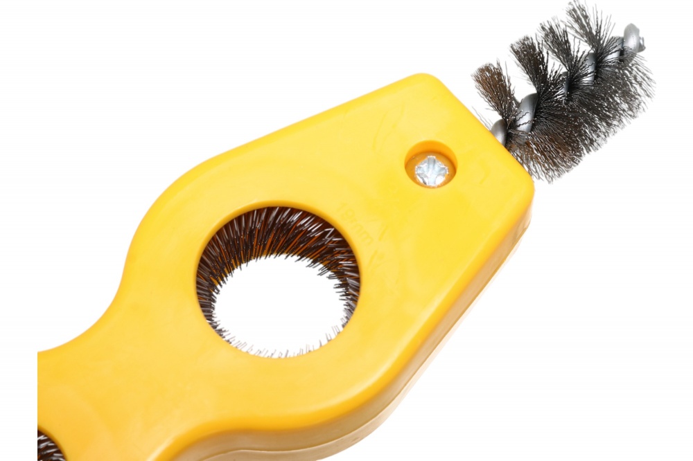 Щетка по металлу Compass двухсторонняя для труб 1/2 и 3/4