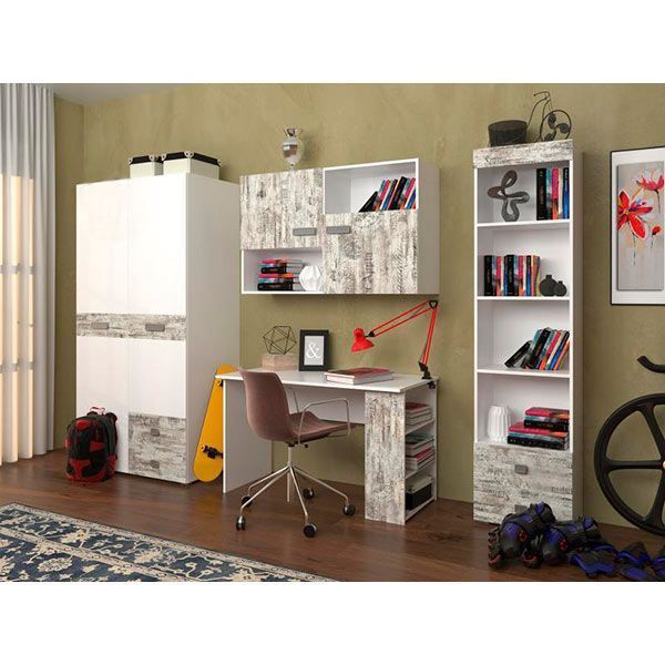 Стол письменный ПАМП 120 1200х730х600 белый/кантри лейбел 