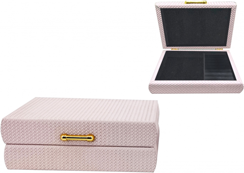 Скринька для прикрас Lefcas 25х25х8.5 см рожева AH1160-16