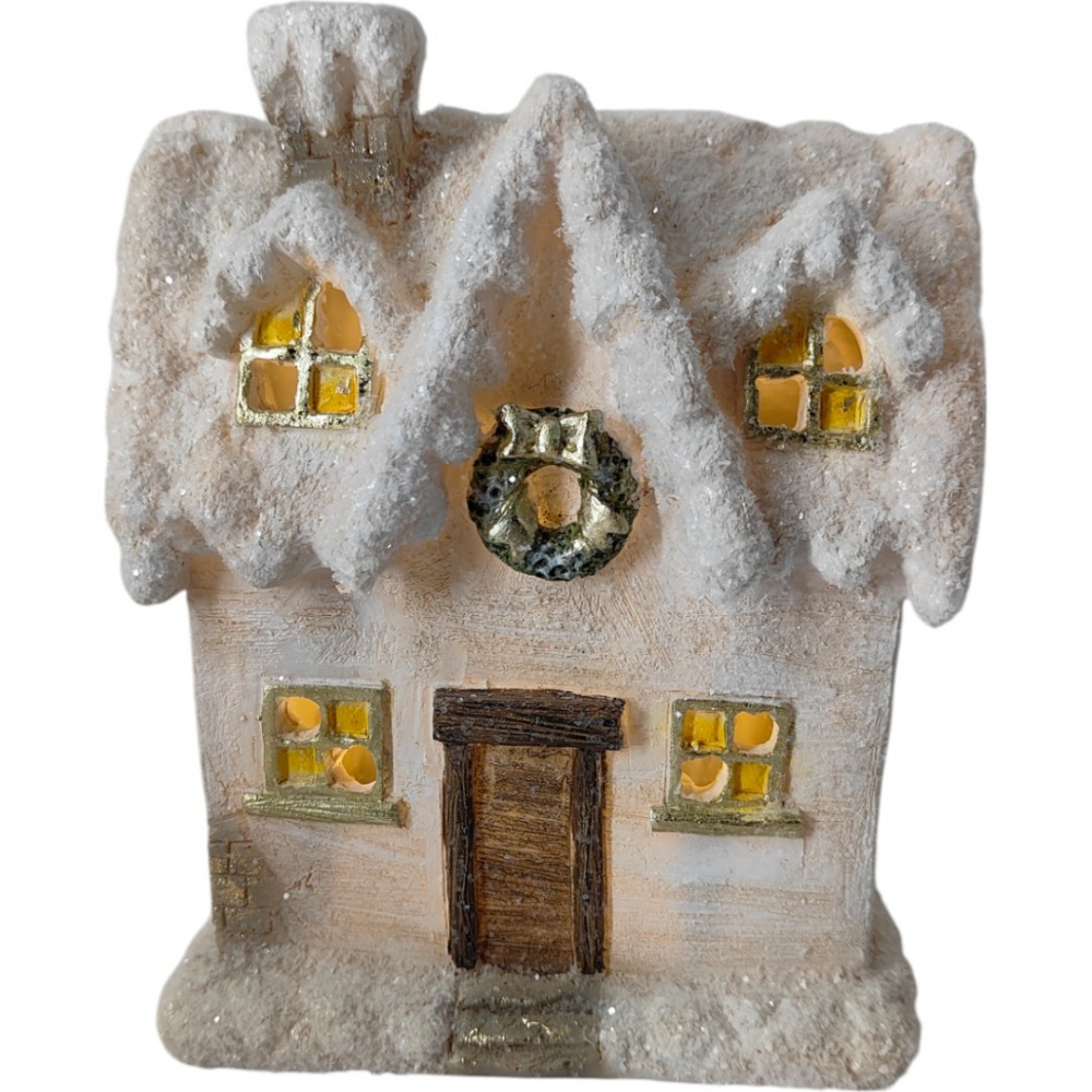 Сувенир новогодний Zhongyang Economic Дом с led 18x13x22 см ZY248057-22