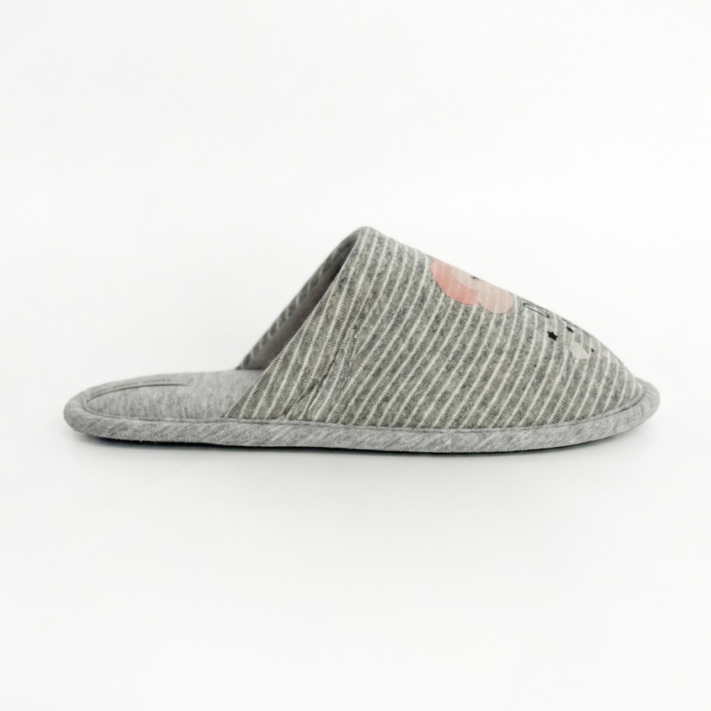 Тапки домашние Twins закрытые с наклейкой р.40/41 светло-серый