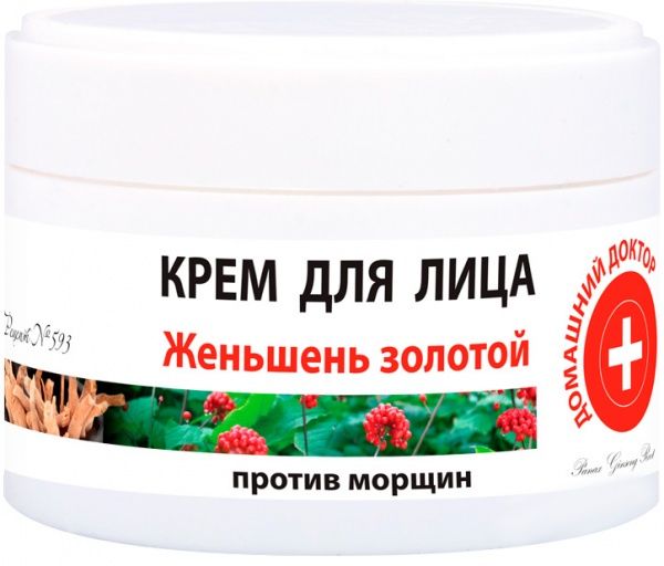 Крем для обличчя день-ніч Домашний доктор Женьшень золотий 100 мл