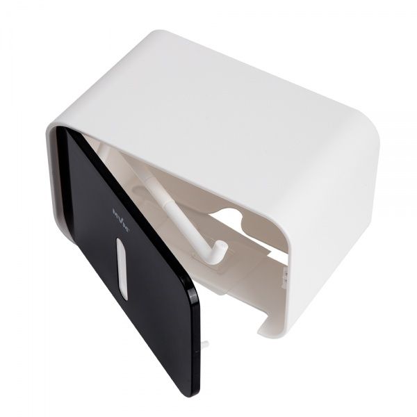 Держатель для туалетной бумаги MVM BP-15 белый/черный