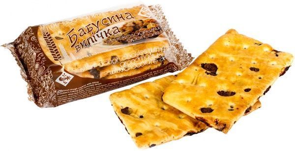 Печиво затяжне Житомирські ласощі «Бабусина випічка» с шоколадными дропсами ппр 3,5 кг 