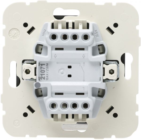 Выключатель проходной одноклавишный Efapel Logus без подсветки 10 А 250В черный 21071 TPM