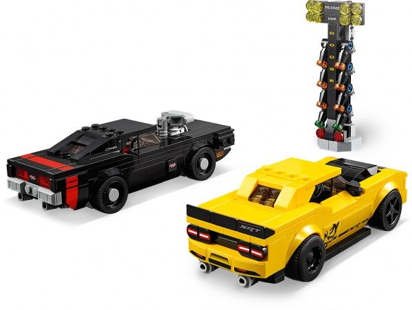 Конструктор LEGO Speed Champions Автомобили 2018 Dodge Challenger SRT Demon и 1970 Dodge Charger R/T 75893