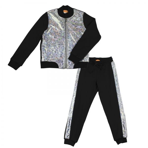 Спортивний костюм Danaya р.128 чорний зі сріблястим ШЯ19-132 