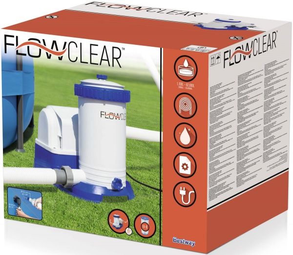 Фильтр-насос для бассейна Bestway электрический 9463 л/час 58221