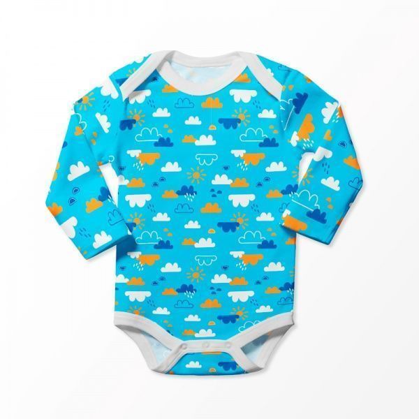 Боді дитяче ТМ Софія Blue Clouds р.74 синій 121174 