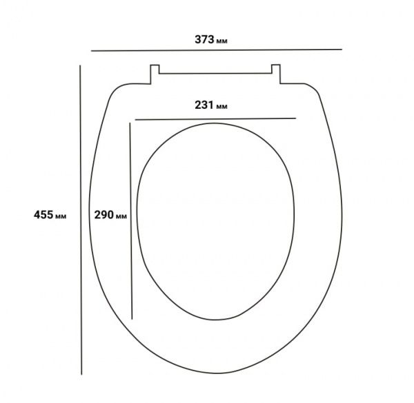 Сиденье для унитаза Rapal Home Soft Close 209S 3D-дизайн дюропласт