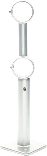 Тримач для карниза роздвижний Gardinia Alabama подвійний набірний d20 мм срібний 