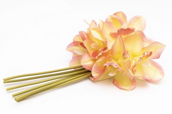 Букет орхидей искусственный, 7 цветков 30 см, розовый Home Seasons Decor