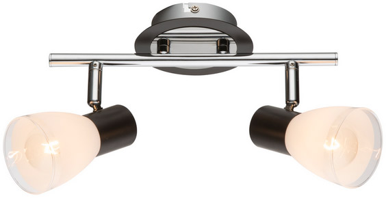 Спот Globo Virunga 2x40 Вт E14 хром/венге 541012-2 