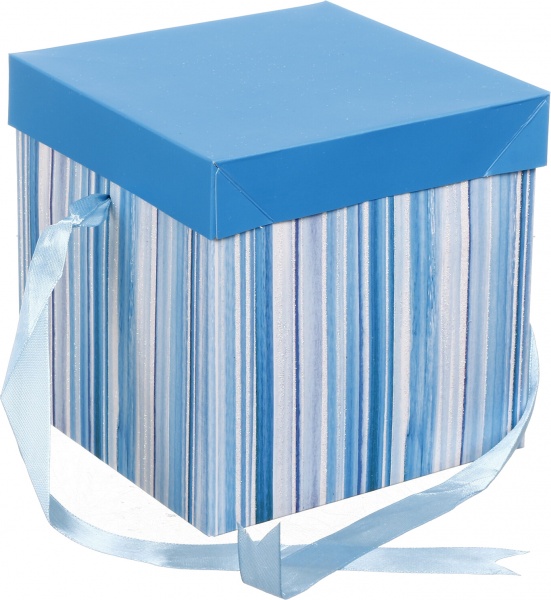 Коробка складана Смуги/горох 15x15x15 см (EBXS9801)