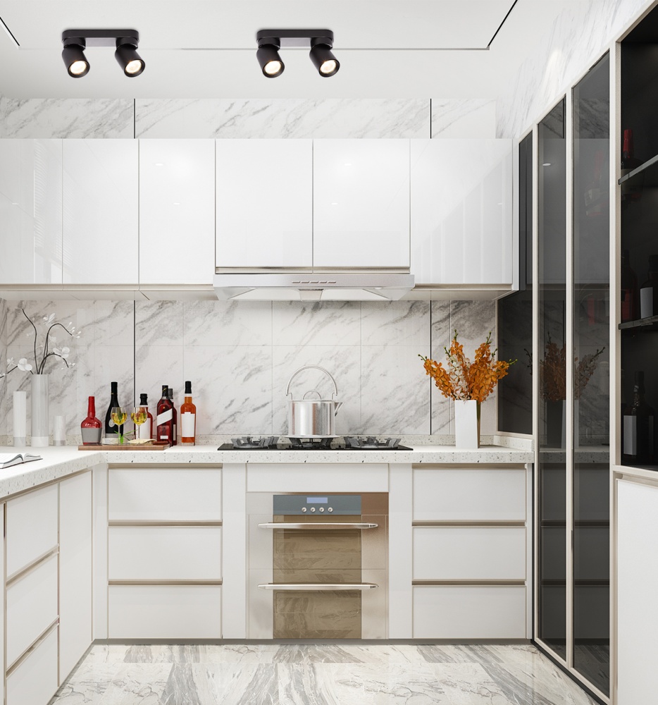 Спот Eurolamp 2x30 Вт GU10 черный LH2-LED-GU10(black)new