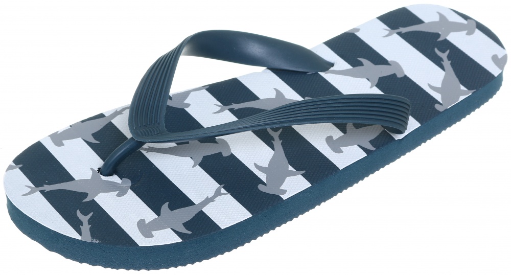 Вьетнамки для мальчиков Shantou Акула р.36-37 белый с синим (NRSS20)
