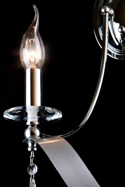 Бра Strotskis Adelia 2x60 Вт E14 хром 60064/2 