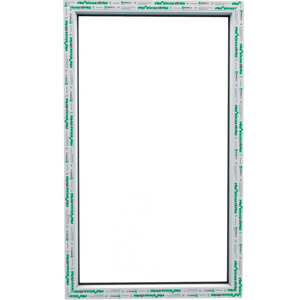 Окно глухое Steko S300 58 850x1410 мм без открывания