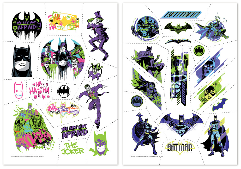 Набір наклейок-татуювань DoDo Команда Бетмена 200547