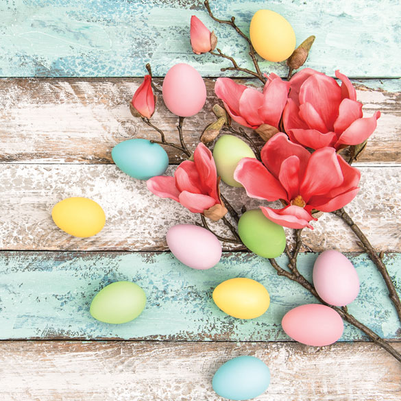 Салфетки столовые Silken Пасхальная магнолия 33х33 см 18 шт.