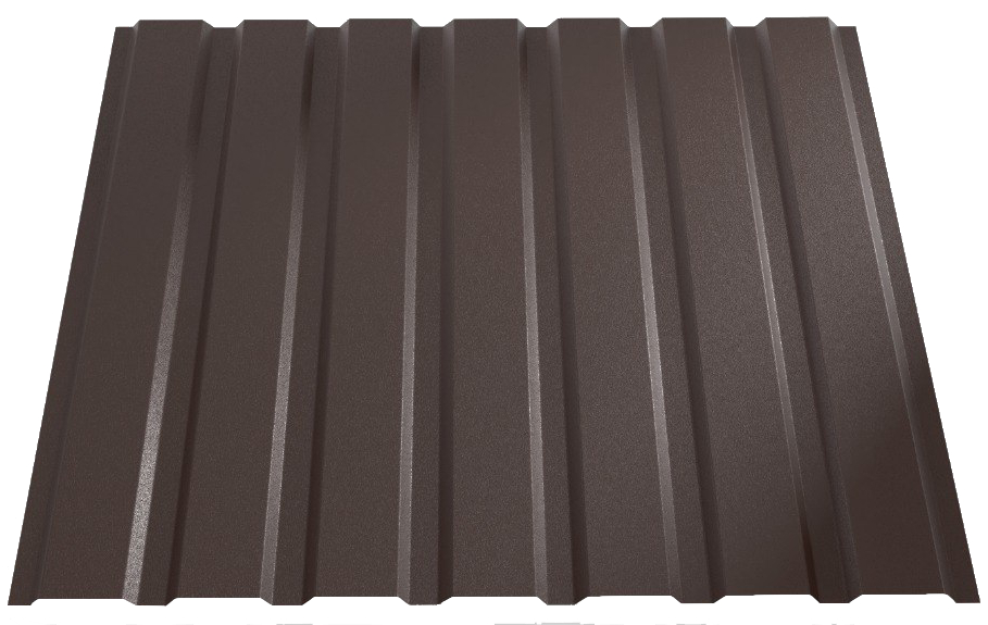 Профнастил матовый PSM PROFILE ПС-15 0,4x1155x2000 мм RAL 8017 коричневый