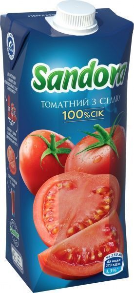 Сок Sandora Томатный 0,5л (4820001448559)(4820001448559) 