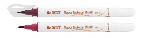 Маркер акварельний STA пензлик AQUA NATURAL BRUSH STA3700-83 червоне вино 
