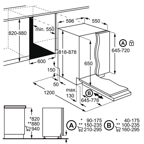 Вбудовувана посудомийна машина Electrolux EMG48200L