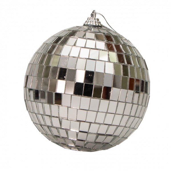 Куля новорічна Девілон 100 мм дзеркальне покриття 891466