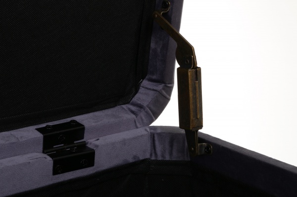 Сундук-пуф для хранения Christophe темно-серый 120х38х42 см 