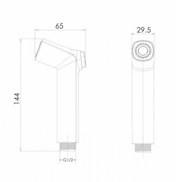 Набор для гигиенического душа Imprese f03700110BB