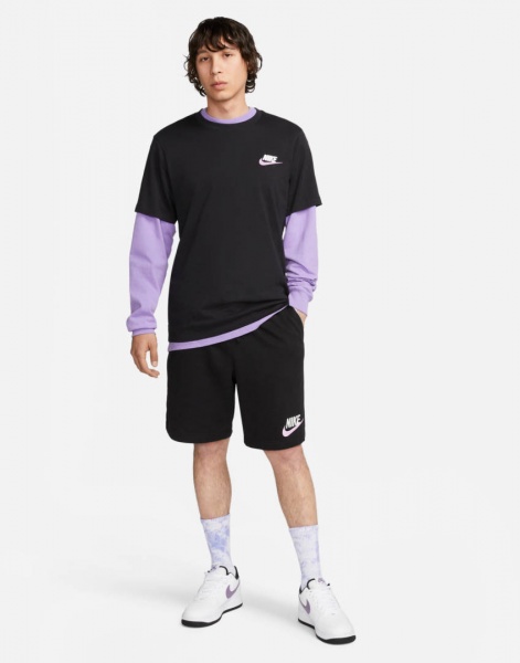 Футболка Nike M NSW TEE CLUB+ LBR FD1257-010 р.S черный