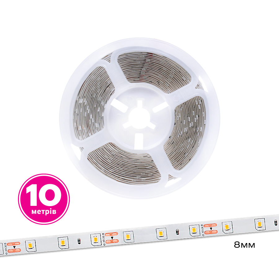 Лента светодиодная ELM SMD 2835 60LED 1 м 3,6 Вт IP20 12 В теплый 19-0013
