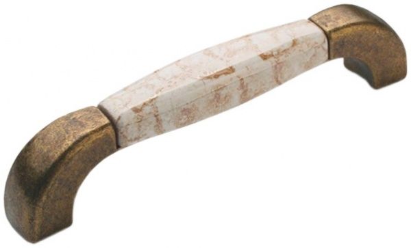 Меблева ручка скоба DC D-300 G4/11-NW 128 мм стара бронза