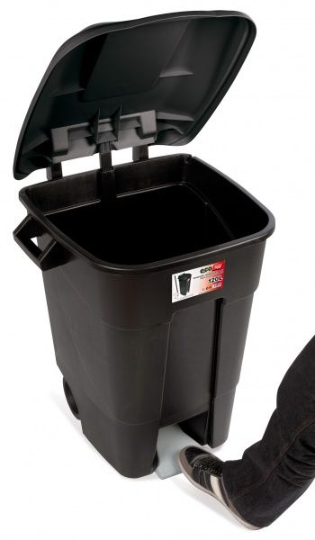 Бак для сміття з кришкою Tayg Eco з педаллю 100 л 441073_чорний