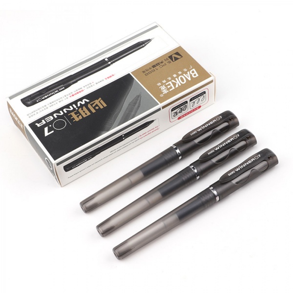 Ручка гелевая Baoke 0.7 мм черная Winner (PC1688-black) 