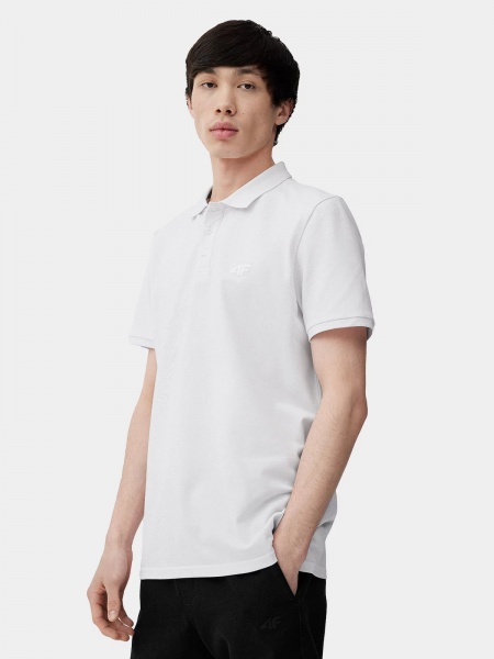 Поло 4F POLO SHIRT M137 4FRSS23TPTSM137-10S р.S білий