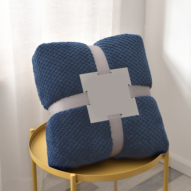 Плед Dota Sherpa 160x200 см синій La Nuit