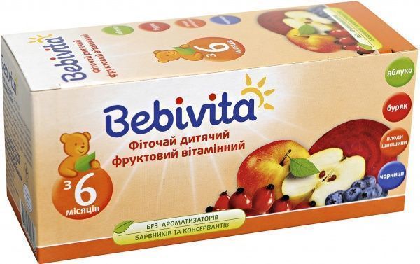 Чай Bebivita Фруктовый витаминный 30 г 4820025490756