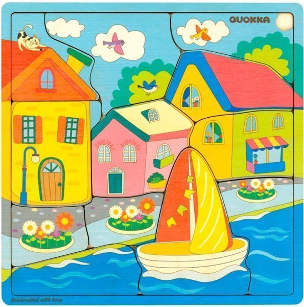 Пазл дерев’яний Quokka Будиночки 6333897