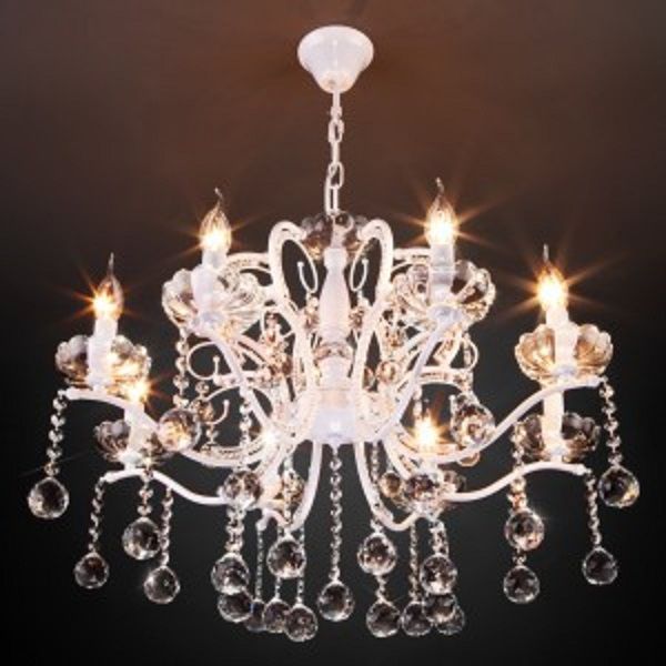 Люстра подвесная Strotskis Brezza 8x60 Вт E14 белый 10107/8 (білий) 