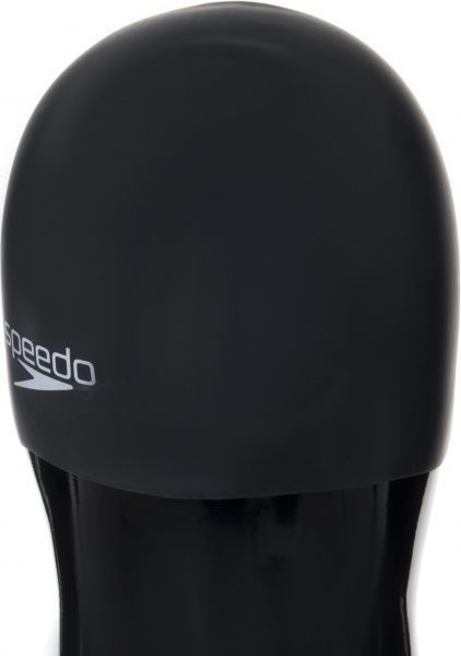 Шапочка для плавания Speedo Plain Moulded Silicone Junior 8-709900001 one size черный