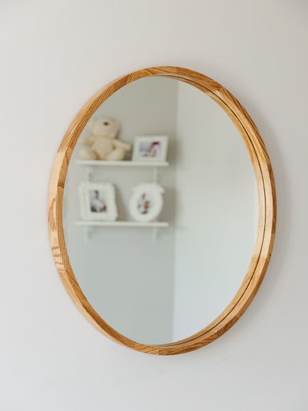 Дзеркало настінне Luxury Wood Perfection Slim ясен темний D700 мм 