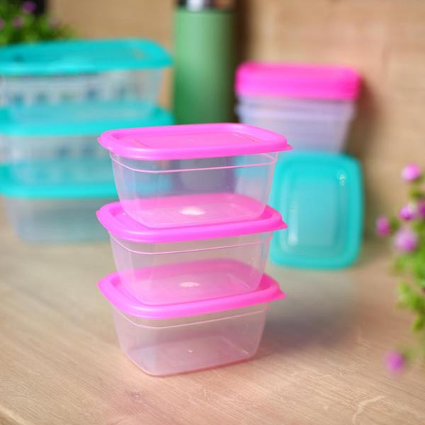 Набор контейнеров для пищевых продуктов Eat&Go 1,25 л розовый 3 шт. UP! (Underprice)